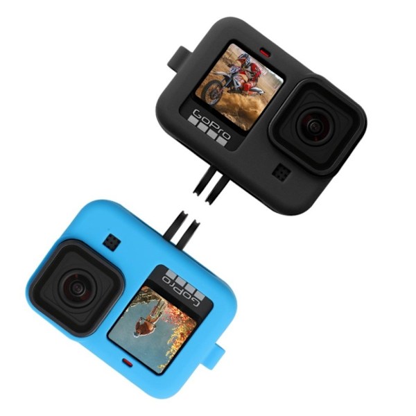GoPro Hero 9 silikone etui with lens cap - sort Black
