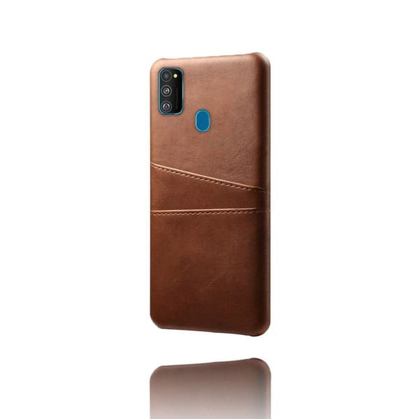 Dual Card Samsung Galaxy M30s kotelot - Ruskea Brown