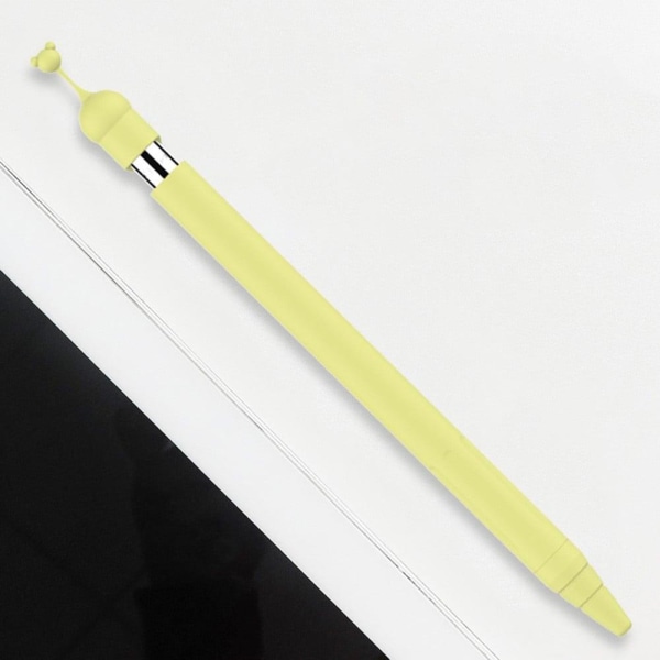 Apple Pencil-cover i silikone med tegneseriedesign - Gul Yellow