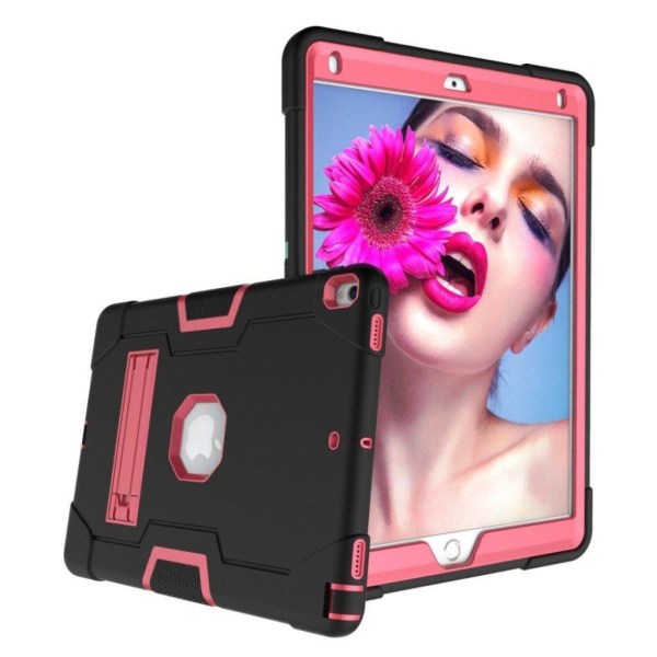 iPad Air (2019) shockproof hybrid case - Black / Rose Pink