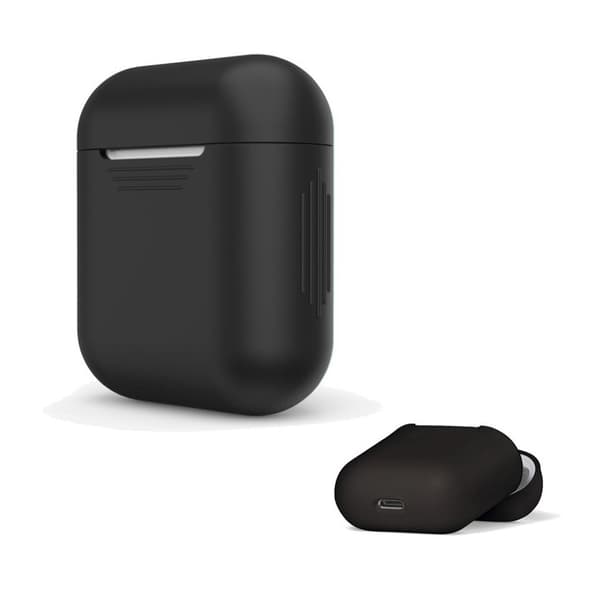LANKILIN etui til Apple Airpods opladningsetui i silikone - Sort Black