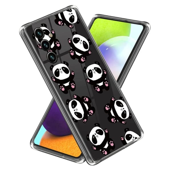 Deco Samsung Galaxy A24 4G Suojakotelo - Panda Black