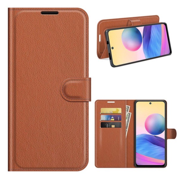 Classic Xiaomi Redmi Note 10 5g Flip Etui - Brun Brown