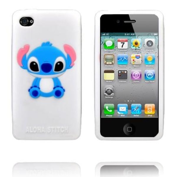 Blue Baby Dog (Hvit) iPhone 4S-cover White