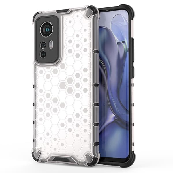Bofink Honeycomb Xiaomi 12X / Xiaomi 12 kotelot - Harmaa Silver grey