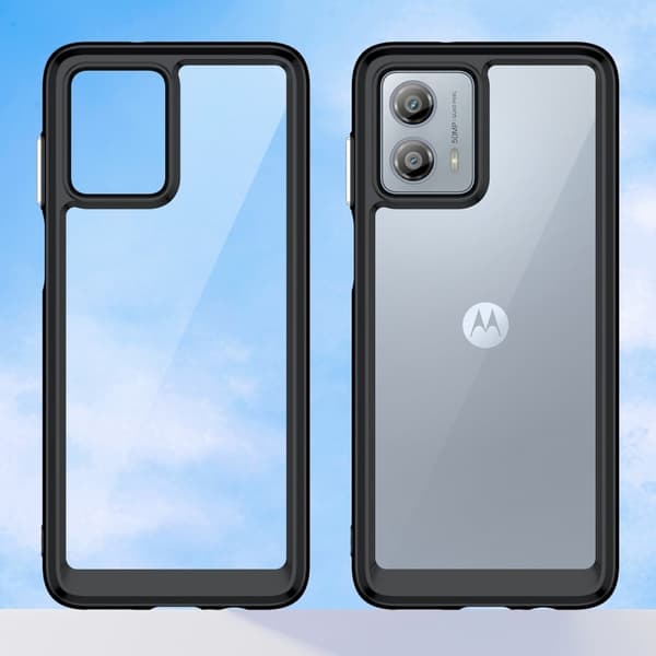 Motorola Moto G53 smart akryl cover - Sort Black