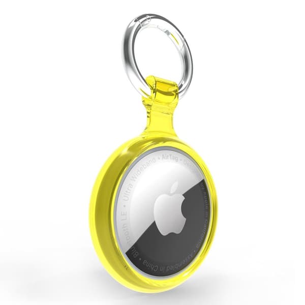 AirTags TPU-deksel i aluminiumslegering - Gul Yellow