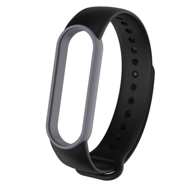 Xiaomi Mi Band 5 kaksivärinen kellonauha - Harmaa / Musta Black