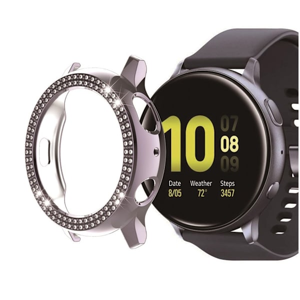 Samsung Galaxy Watch Active 2 - 44mm elegant rombe ramme - Grå Silver grey