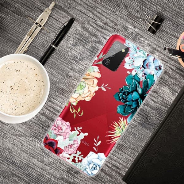 Deco Samsung Galaxy A02s Etui - Nydelig Blomst Multicolor