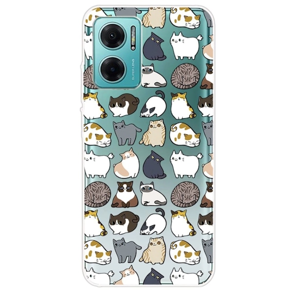 Deco Xiaomi Redmi Note 11E kotelot - Kissat Multicolor