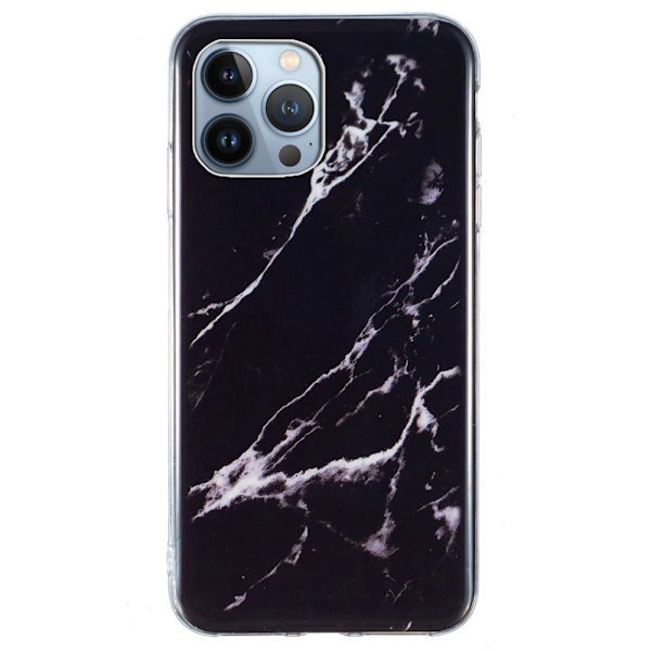 Marble iPhone 15 Pro Max Suojakotelo - Musta Black
