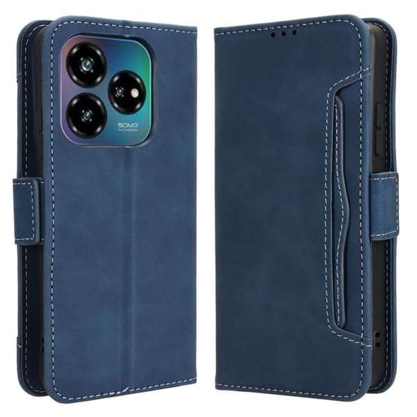 Modernt ZTE Blade V60 Design fodral med plånbok - Blå Blå