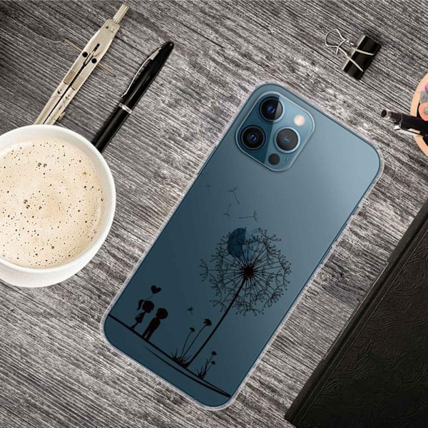 Deco iPhone 14 Pro skal - Maskros Svart