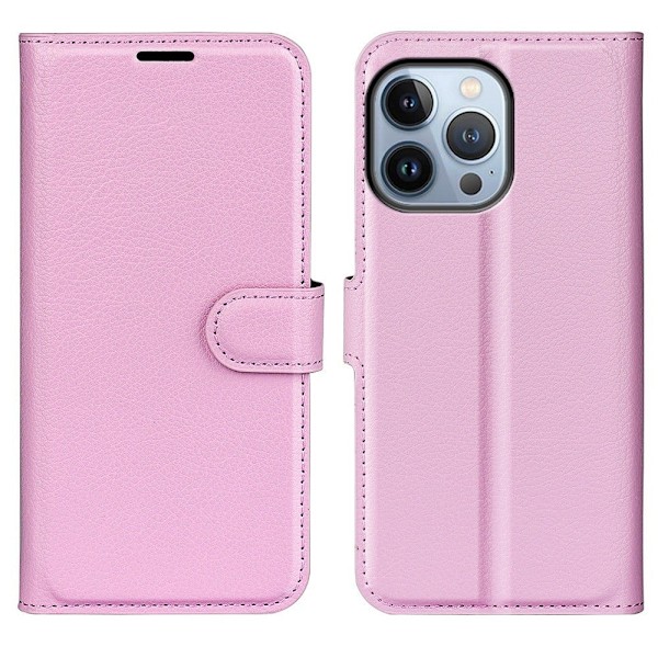 Classic iPhone 14 Pro flip etui - Rosa Pink