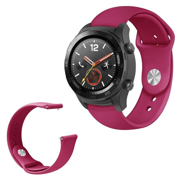 Huawei Watch GT / Magic elegant silikoneurrem - Rødvin Red