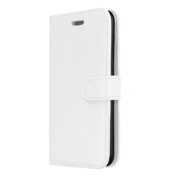 Asus Zenfone Live (ZB501KL) crazy horse PU læder flip etui - hvid White