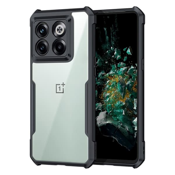Støtsikkert hybriddeksel for OnePlus Ace Pro / OnePlus 10T - Svart Black