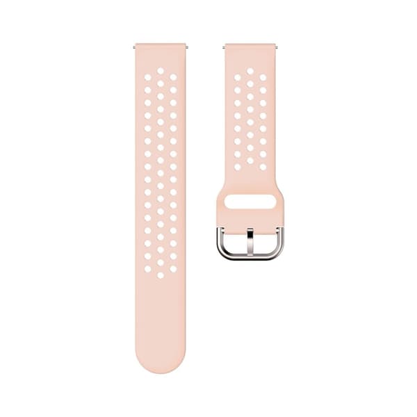 20 mm universal klokkerem i pustende silikon - Rosa Pink