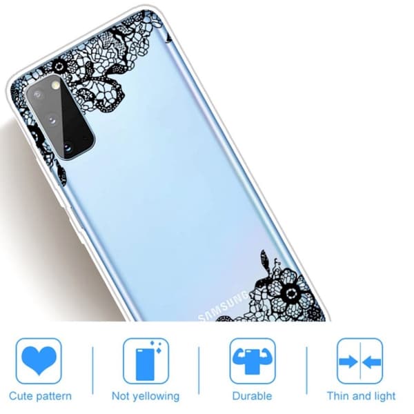 Deco Samsung Galaxy A41 deksel - Blondeblomst Black