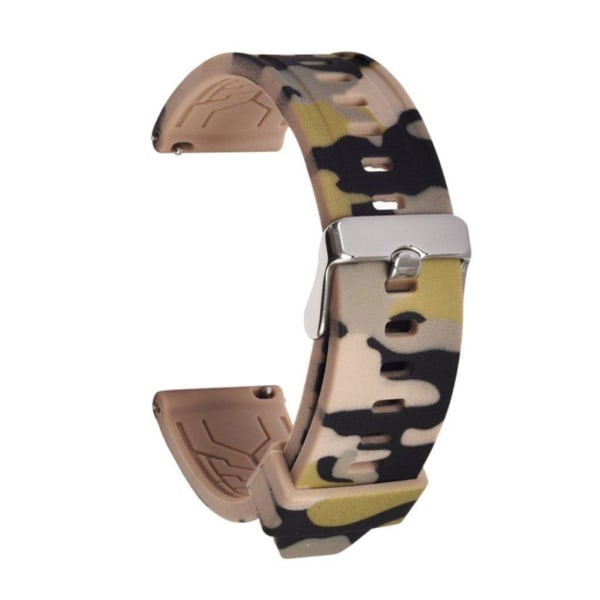 Samsung Galaxy Watch (46mm) camouflage silicone watch band - Bro Brown