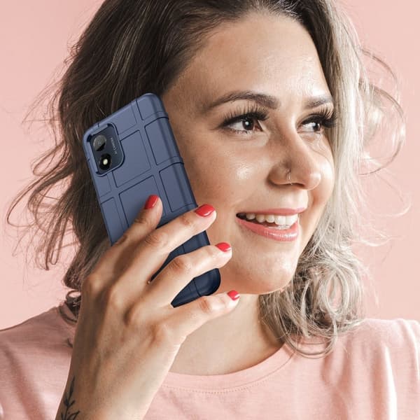 Rugged Shield Suojakotelo Motorola Moto E13 - Sininen Blue