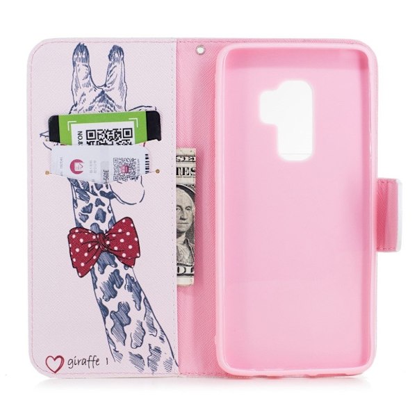 Samsung Galaxy S9 Plus Vikbart fodral - Giraffer multifärg