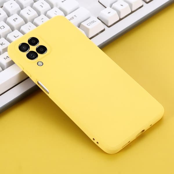 Matte Liquid Silikone Cover til Samsung Galaxy M53 5g - Gul Yellow