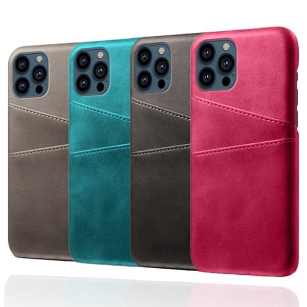 Dual Card Suojakotelo iPhone 13 Pro - Rose Pink