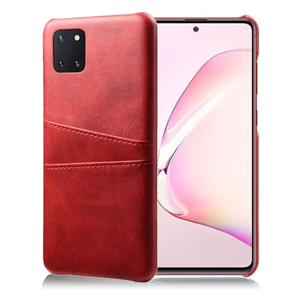 Dual Card kuoret - Samsung Galaxy Note 10 Lite - Punainen Red
