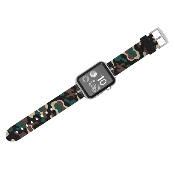Apple Watch serie 4 44mm kamuflage silikoneurrem - kaki Beige