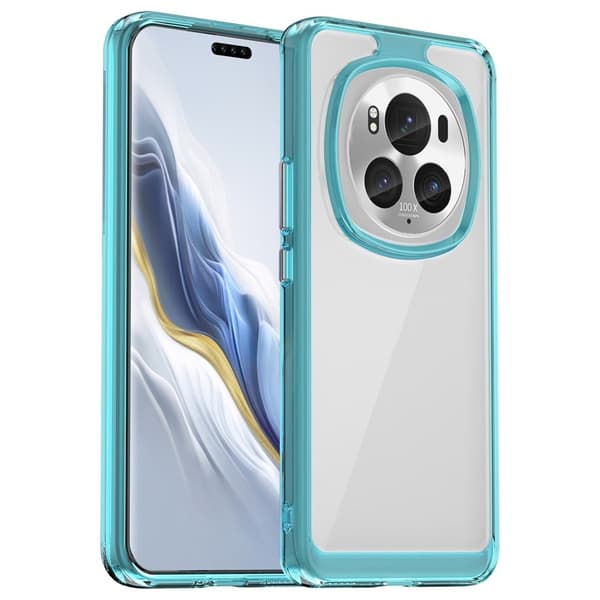 Honor Magic 6 Pro älykäs akryylikansi - Läpinäkyvä Sininen Blue