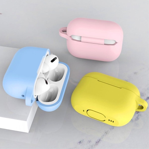 AirPods Pro 2 silicone case with buckle - Cream Color Gul