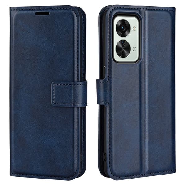 OnePlus Nord 2T læderetui med pung - Blå Blue