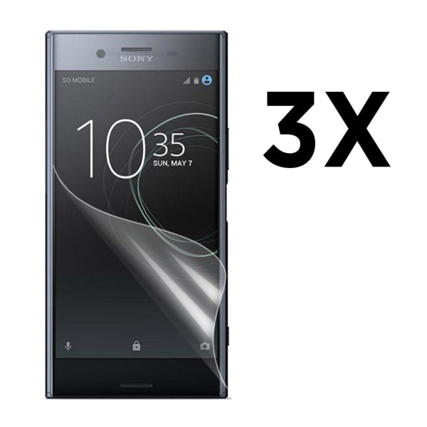 Sony Xperia XZ Premium Tre pack display film i HD - Genomskinligt Transparent