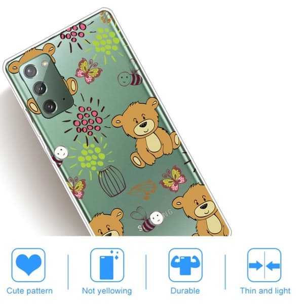 Deco Samsung Galaxy Note 20 Etui - Bjørn Brown