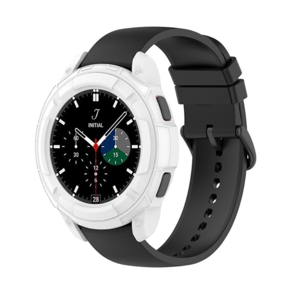 Samsung Galaxy Watch 4 Classic (46mm) ramme + drejelig bezelring - Hvid White