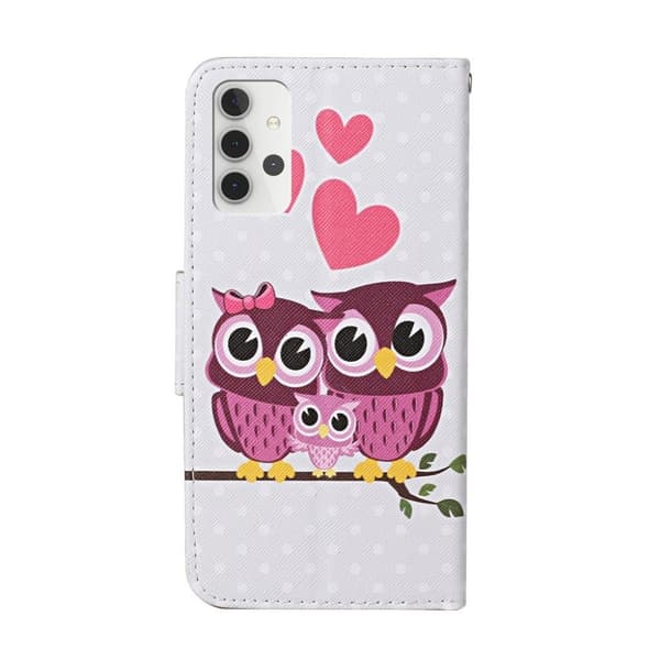 Wonderland Samsung Galaxy A32 Flippetui - Ugler Multicolor