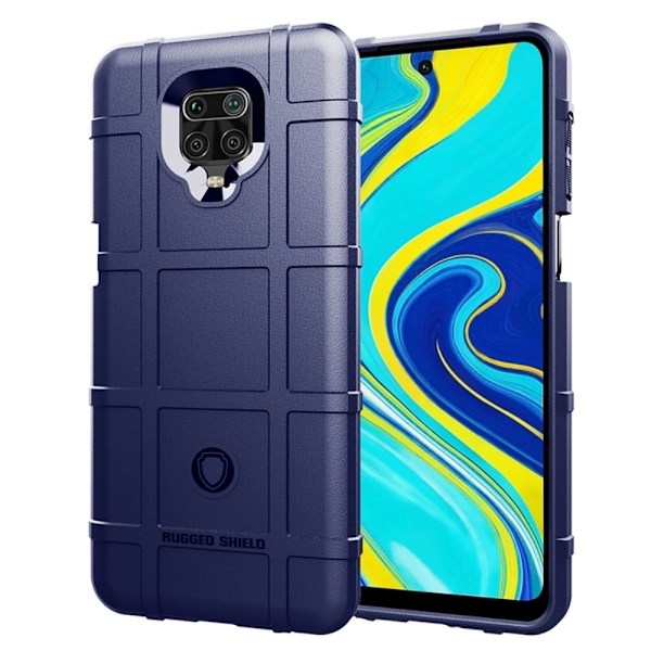 Rugged Shield Etui Xiaomi Redmi Note 9S - Blå Blue