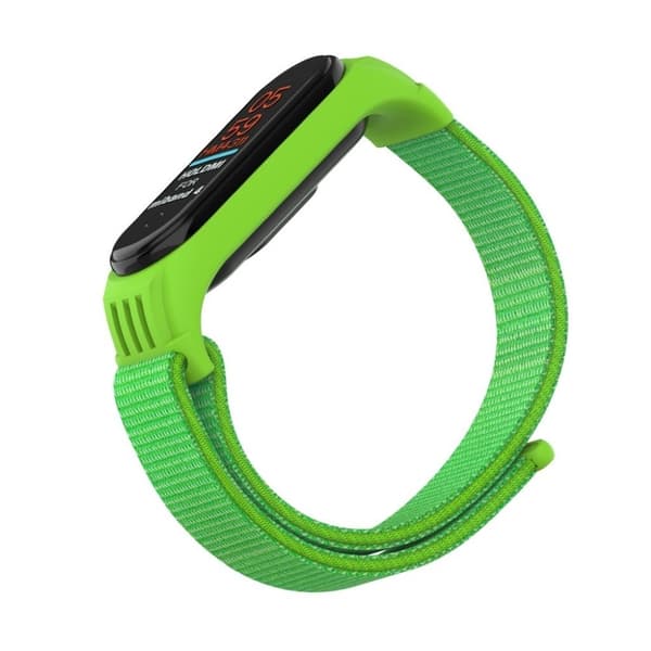 Xiaomi Mi Band 4 / 3 holdbar nylon Urrem - Grøn Green