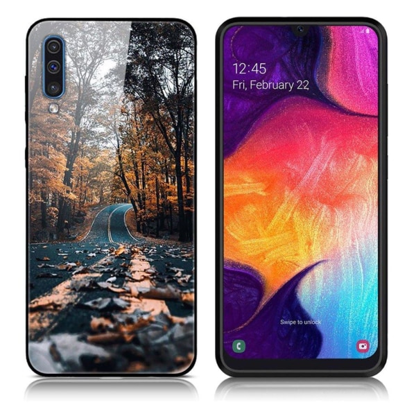 Fantasy Samsung Galaxy A50 skal - Skogsväg multifärg