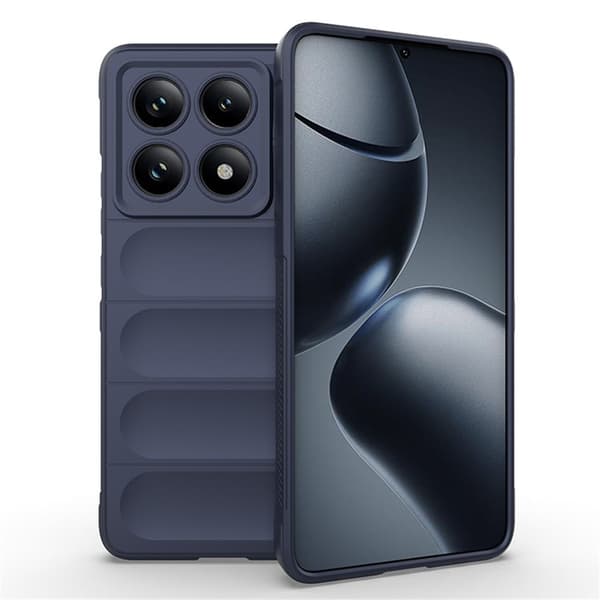 Blødt grebsformet Xiaomi 14T Pro cover - Mørkeblå Blue
