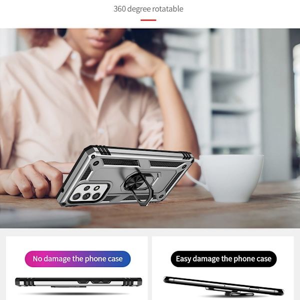 Ring Guard etui - Samsung Galaxy A53 5G - Sølv Silver grey