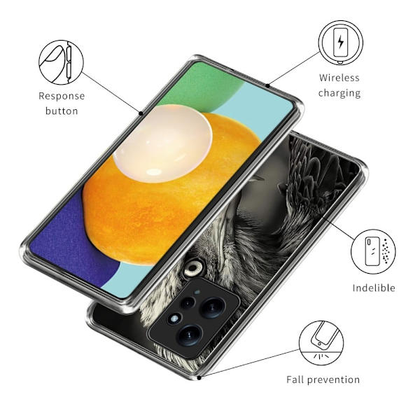 Deco Xiaomi Redmi Note 12 cover - Ørn Silver grey