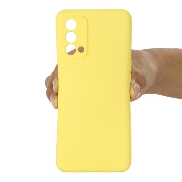 Matte Liquid Silikoni Suojakuori For OnePlus Nord N200 5G - Kelt Yellow