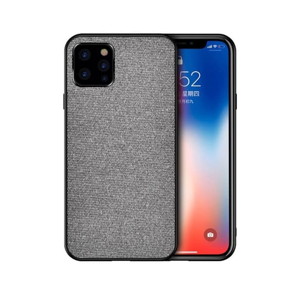 Berlin iPhone 11 Pro Max deksel - Grå / All Cloth stil Silver grey