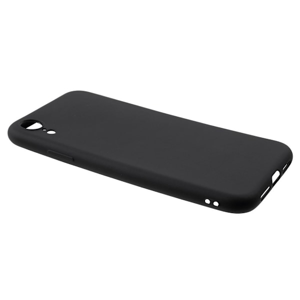iPhone Xr Sormejälki Hylkivä Matta Pintainen Pehmeä Muovinen Takasuoja Kuori - Musta Black