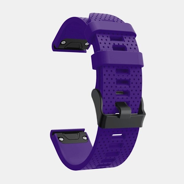 Garmin Fenix 5S Plus Stilfuldt silikone Urrem - Lilla Purple
