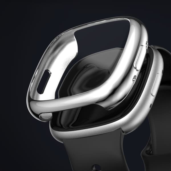 Fitbit Versa 4 electroplating frame - Silver Silver grey
