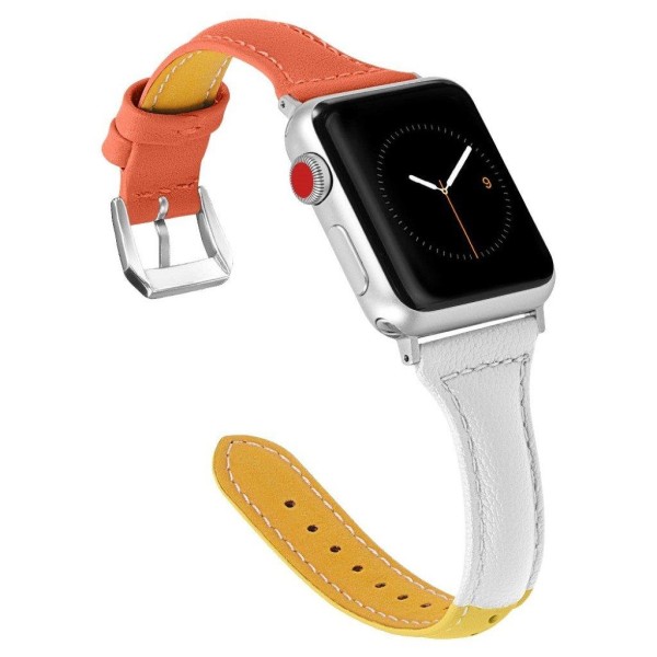 Apple Watch Series 4 40mm tri-color genuine leather watch band - Multicolor